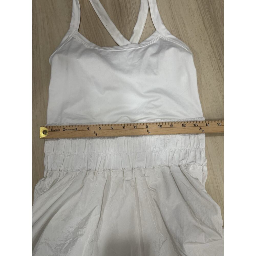 Free People Movement The Way Home Skortsie Romper White Active Size Large - Picture 5 of 6